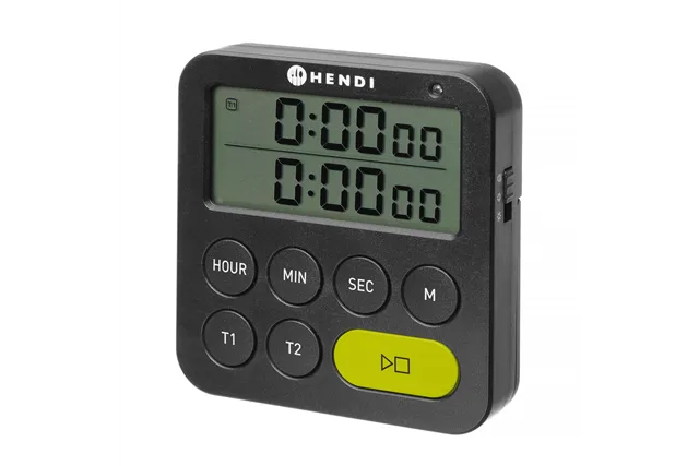 Timer dwuzakresowy, czarny, 82x20x86mm Hendi 582046