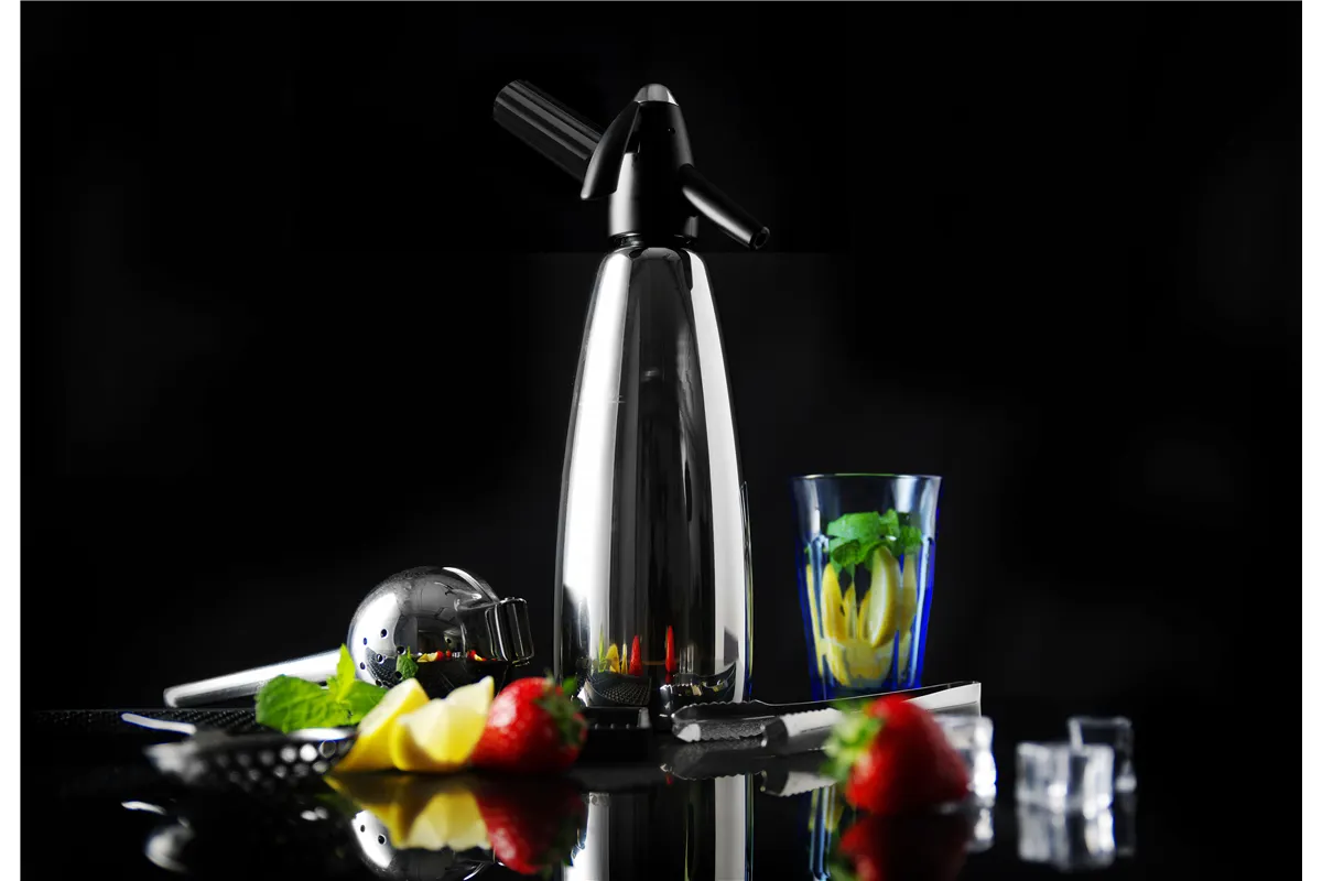 Syfon do wody sodowej, 1L, ⌀95x310mm BarUp 588574