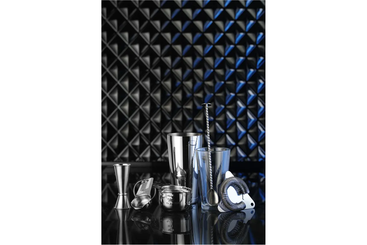 Łyżka barmańska z muddlerem, 280x35mm BarUp 593097