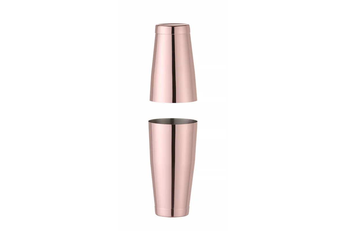 Shaker bostoński Tin-on-Tin, 0,8L, miedziany, ⌀90mm BarUp 593318