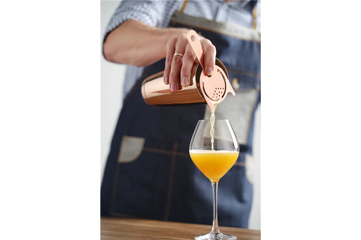 Sitko barmańskie Hawthorne, miedziany, 160x75x15mm BarUp 596456