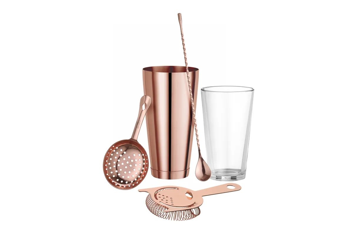 Łyżka barmańska, miedziany, 385x35mm BarUp 596555