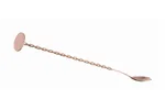 Łyżka barmańska z muddlerem, miedziany, 280x35mm BarUp 596579