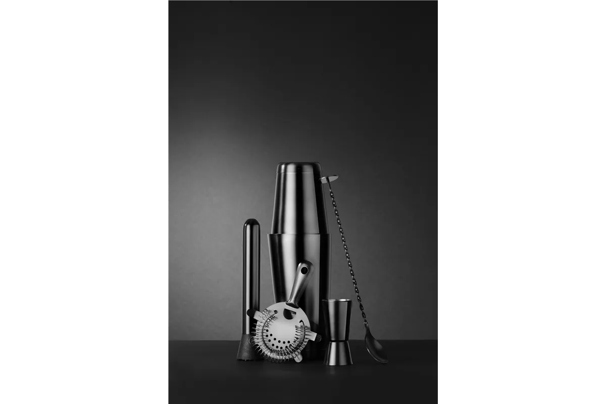 Zestaw barmański w tubie, czarny, ⌀120x320mm BarUp 596609