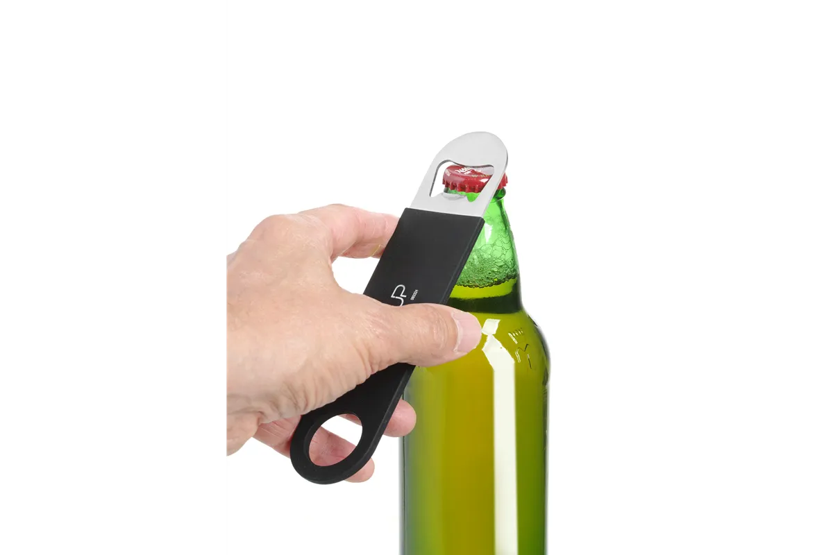 Otwieracz do butelek, czarny, 180x40mm BarUp 596661