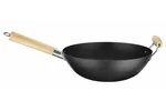 Wok z drewnianym uchwytem, ⌀324x565mm Hendi 627907