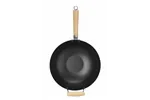Wok z drewnianym uchwytem, ⌀324x565mm Hendi 627907