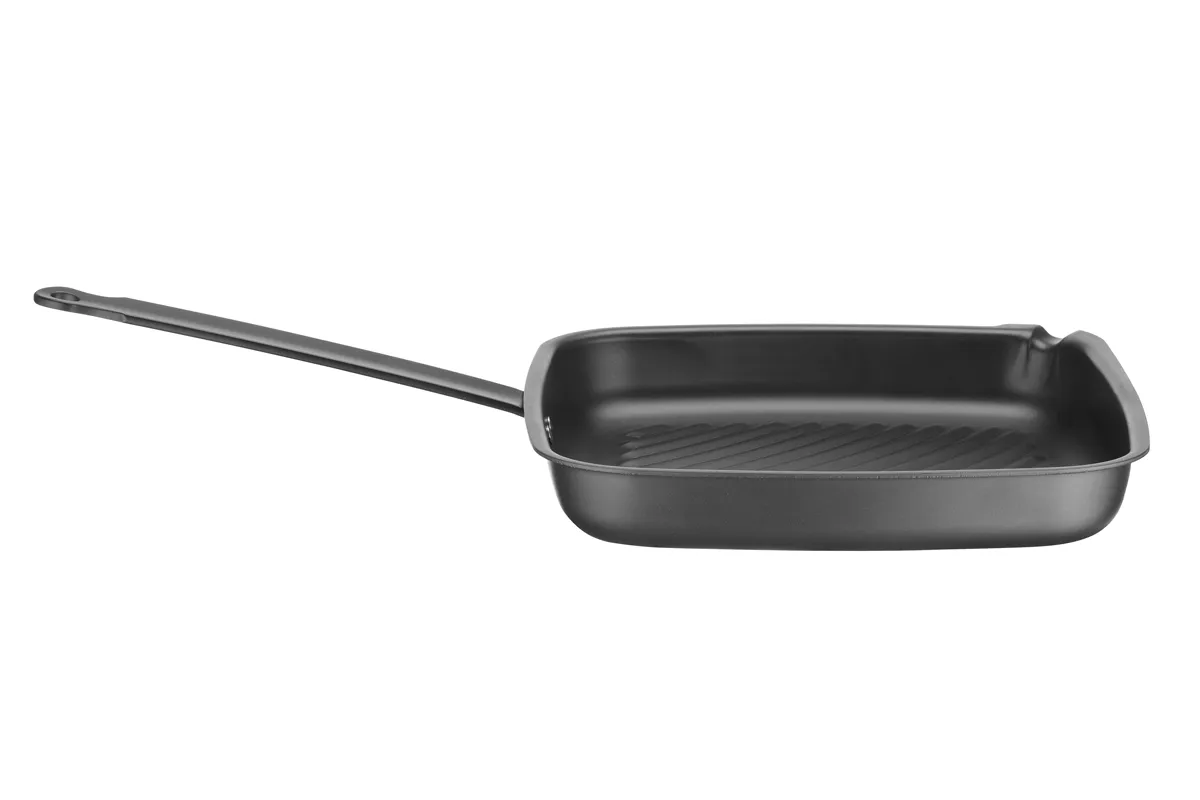 Patelnia do grillowania, kwadratowa, 480x282x80mm Hendi 627983
