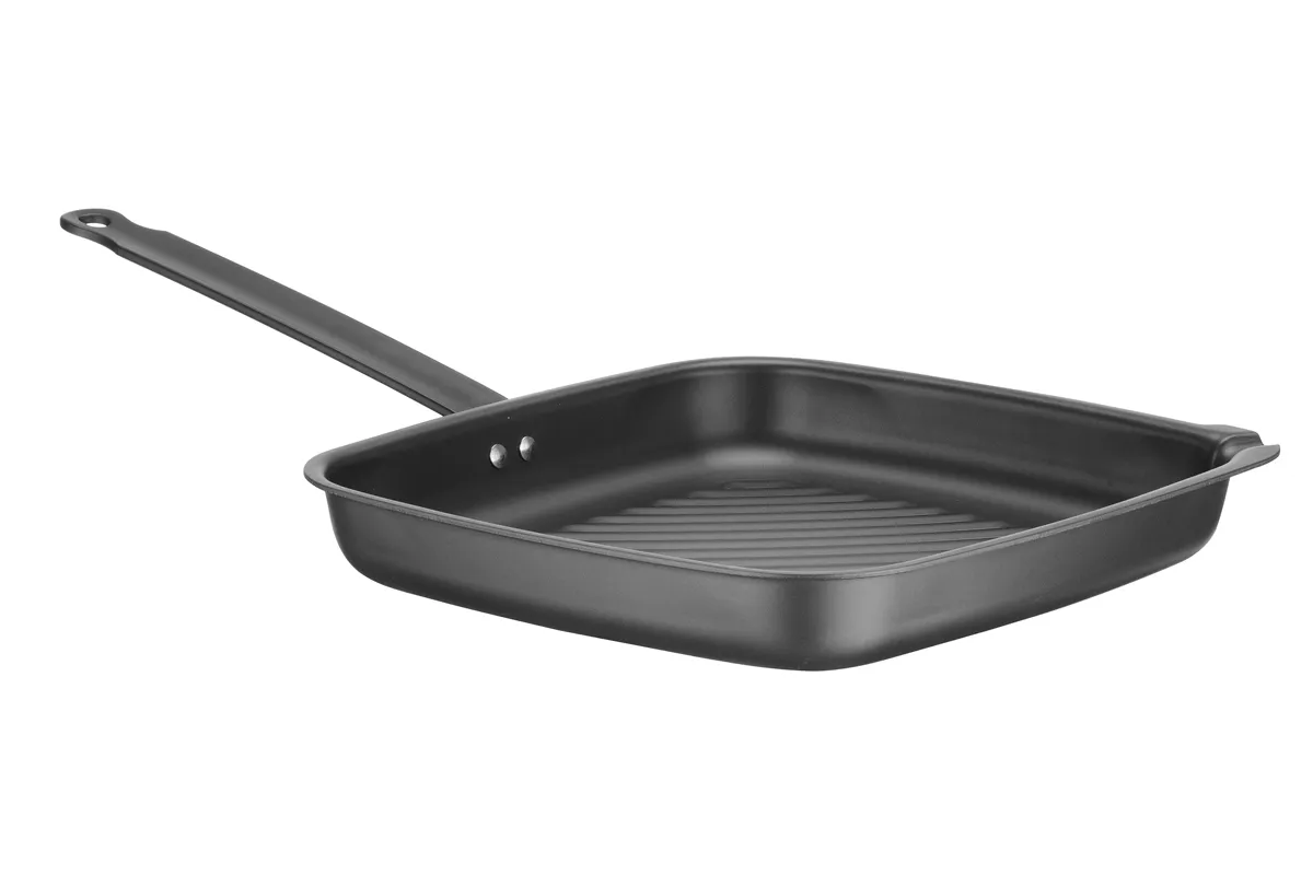 Patelnia do grillowania, kwadratowa, 480x282x80mm Hendi 627983