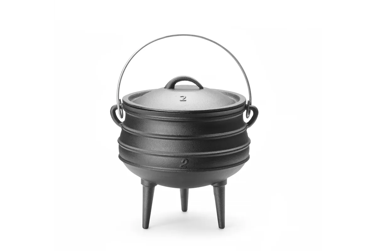 Kociołek żeliwny, czarny, ⌀245x280mm Hendi 629291