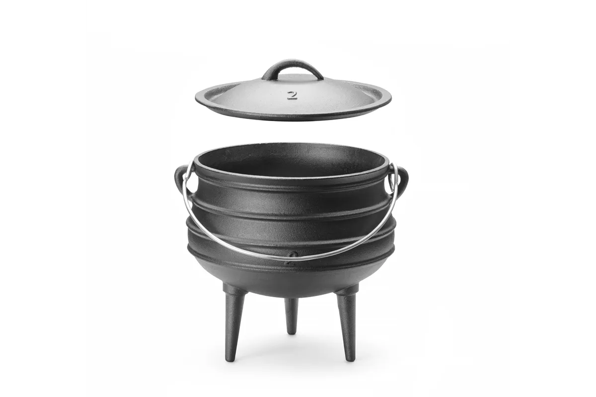 Kociołek żeliwny, czarny, ⌀245x280mm Hendi 629291