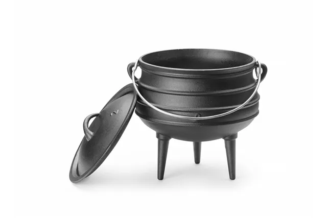 Kociołek żeliwny, czarny, ⌀245x280mm Hendi 629291