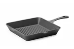 Patelnia żeliwna do grillowania, czarny, 250x250x50mm, Kwadratowy Hendi 629369