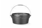 Kociołek żeliwny, 7,2L, czarny, ⌀310x155mm, Okrągły Hendi 629376