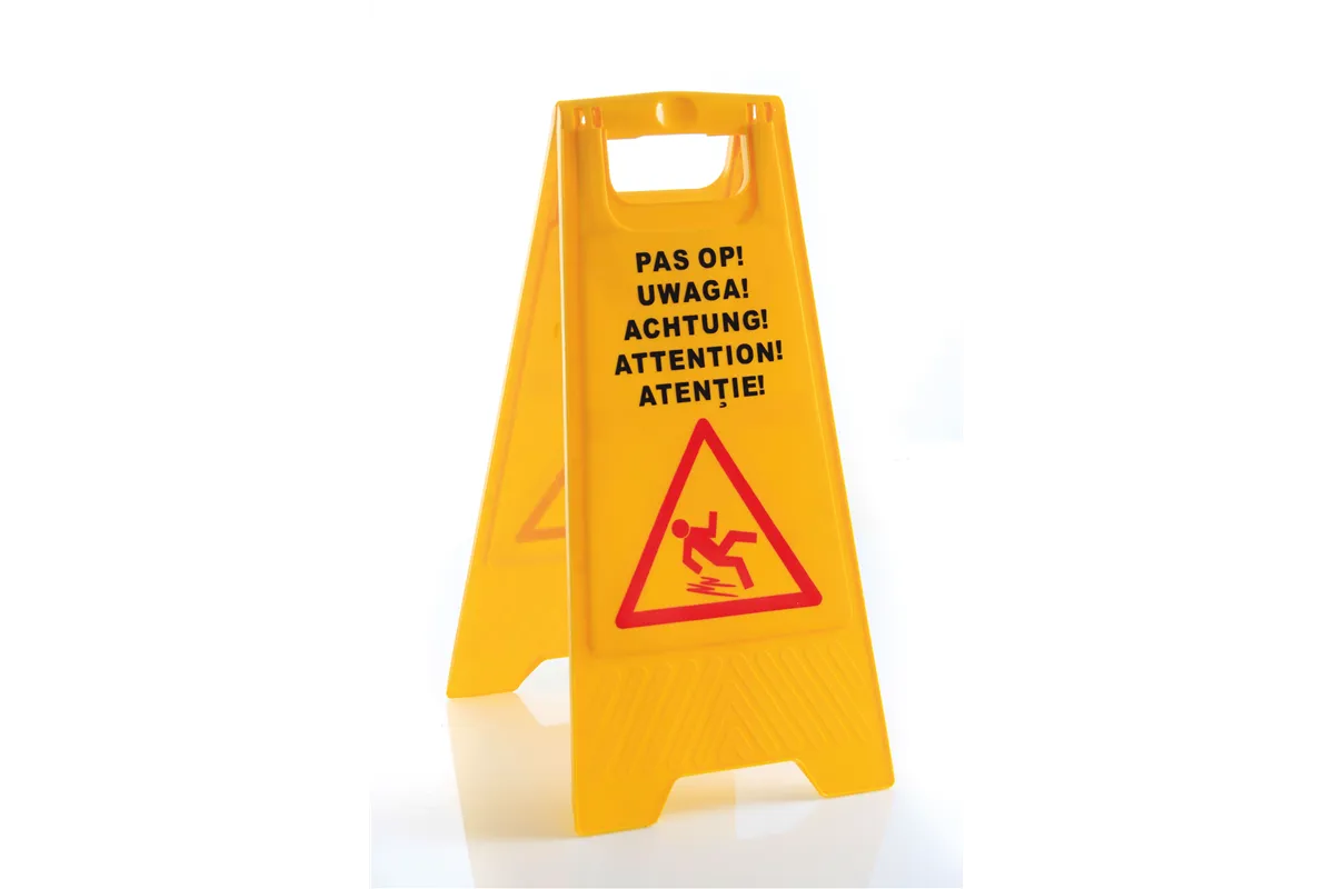 Potykacz informacyjny „Śliska podłoga”, 300x460x615mm Hendi 663950