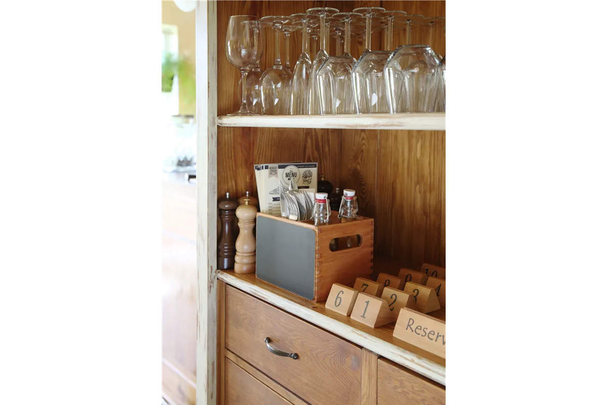 Skrzynka na karty menu i sztućce, 210x150x150mm Hendi 664148