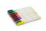 Markery do tablicy z wąską końcówką biały czerwony niebieski zielony żółty fioletowy pomarańczowy różowy Hendi 664278