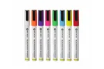 Markery do tablicy z wąską końcówką biały czerwony niebieski zielony żółty fioletowy pomarańczowy różowy Hendi 664278
