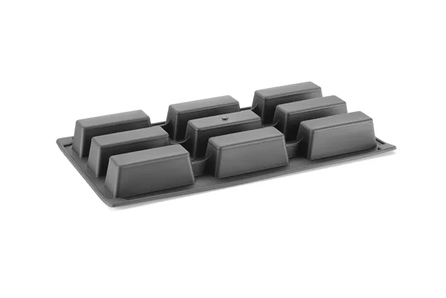 Mini-Cake 80×30×(H)33, 9 otworów, GN 1/3, 80x30x33mm Hendi 677001