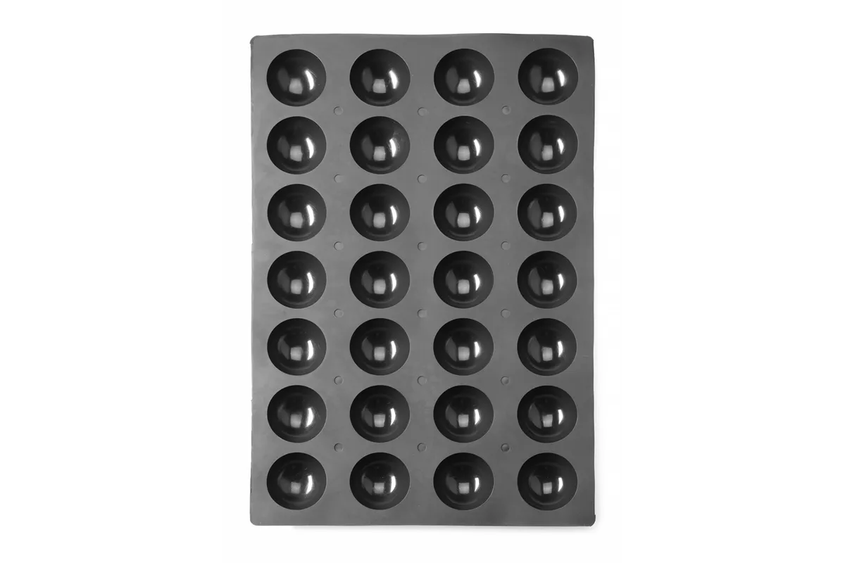 Forma silikonowa SEMI-SPHERE, 600x395x35mm, Okrągły Hendi 677216