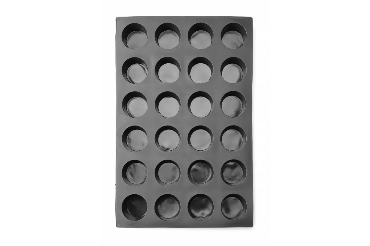 Forma silikonowa MUFFIN, 570x375x40mm, Okrągły Hendi 677223