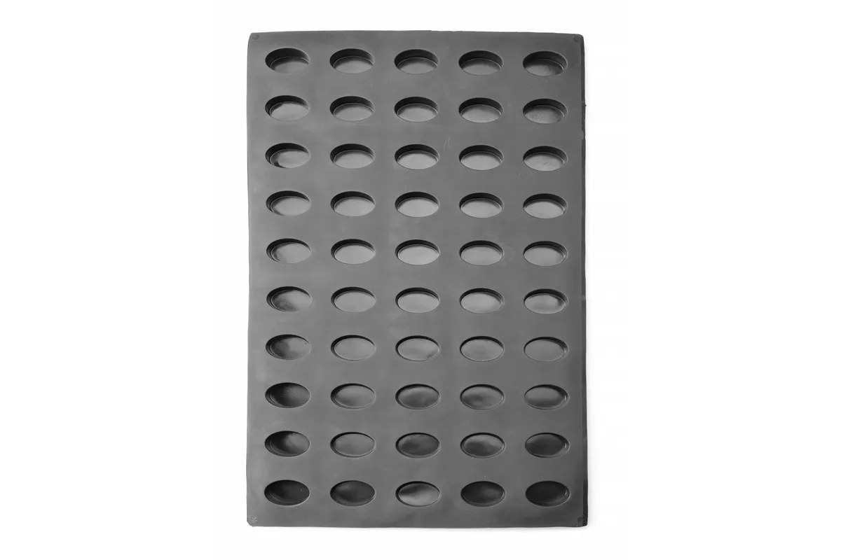Forma silikonowa OVAL, 570x375x20mm, Owalny Hendi 677247