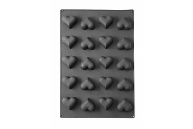 Forma silikonowa HEART, 570x375x35mm, Serce Hendi 677254