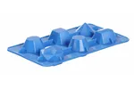 Forma do kostek lodu w kształcie kamienia szlachetnego, niebieski, 2 szt., 190x105x30mm BarUp 679012