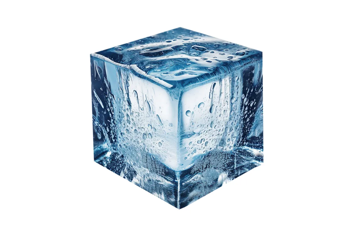 Forma do kostek lodu mini, niebieski, 190x120x35mm BarUp 679043