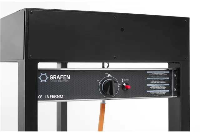 Grill gazowy Tampa, czarny, 10kW, 1260x580x900mm Hendi 700044