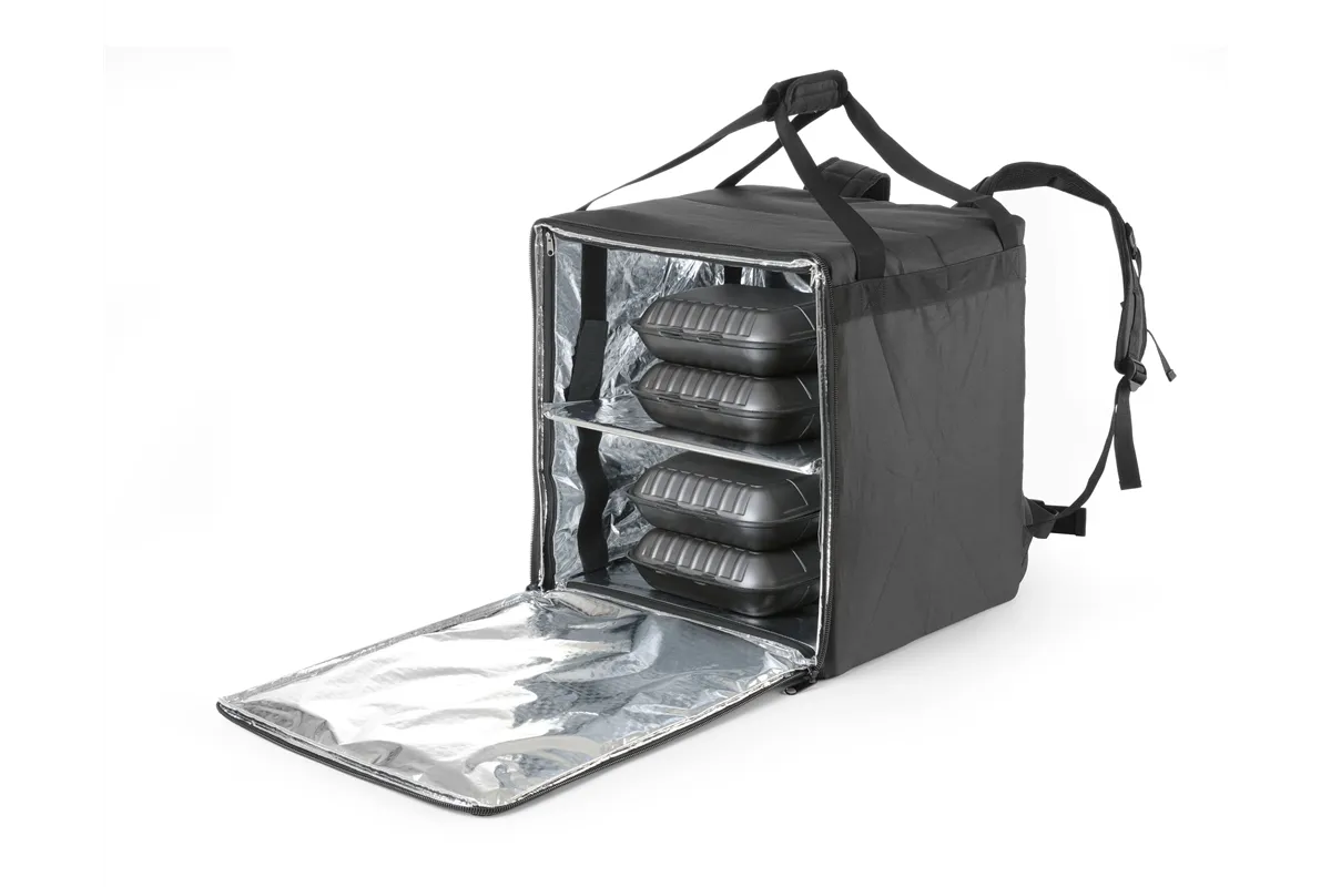 Plecak termoizolacyjny dostawczy, 75,2L, czarny, 410x410x480mm Hendi 709801