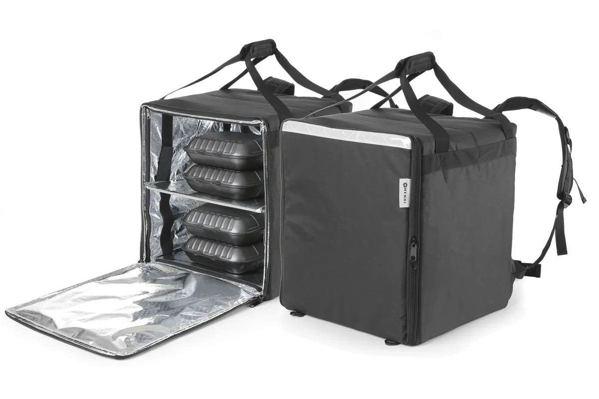 Plecak termoizolacyjny dostawczy, 75,2L, czarny, 410x410x480mm Hendi 709801