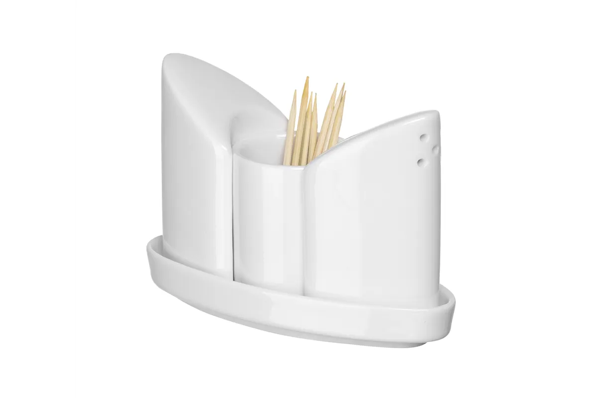 Zestaw do przypraw z pojemnikiem na wykałaczki, 125x54x90mm Hendi 786420