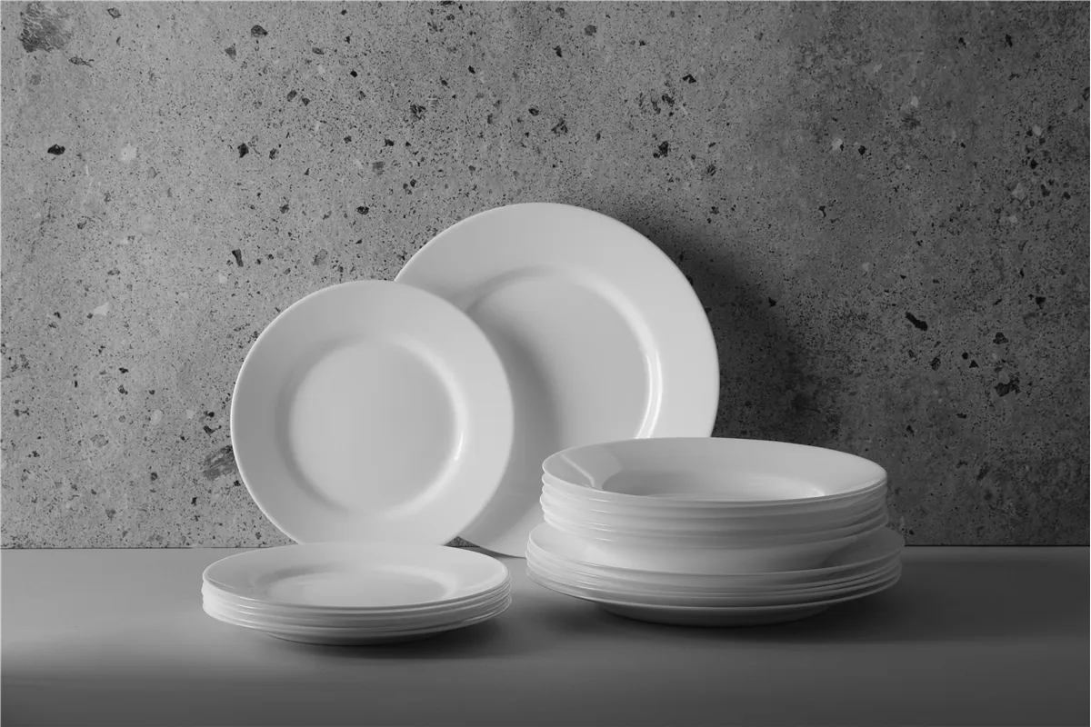 Zestaw talerzy Opal - 18 elementów, 18 szt., ⌀mm Hendi 795224