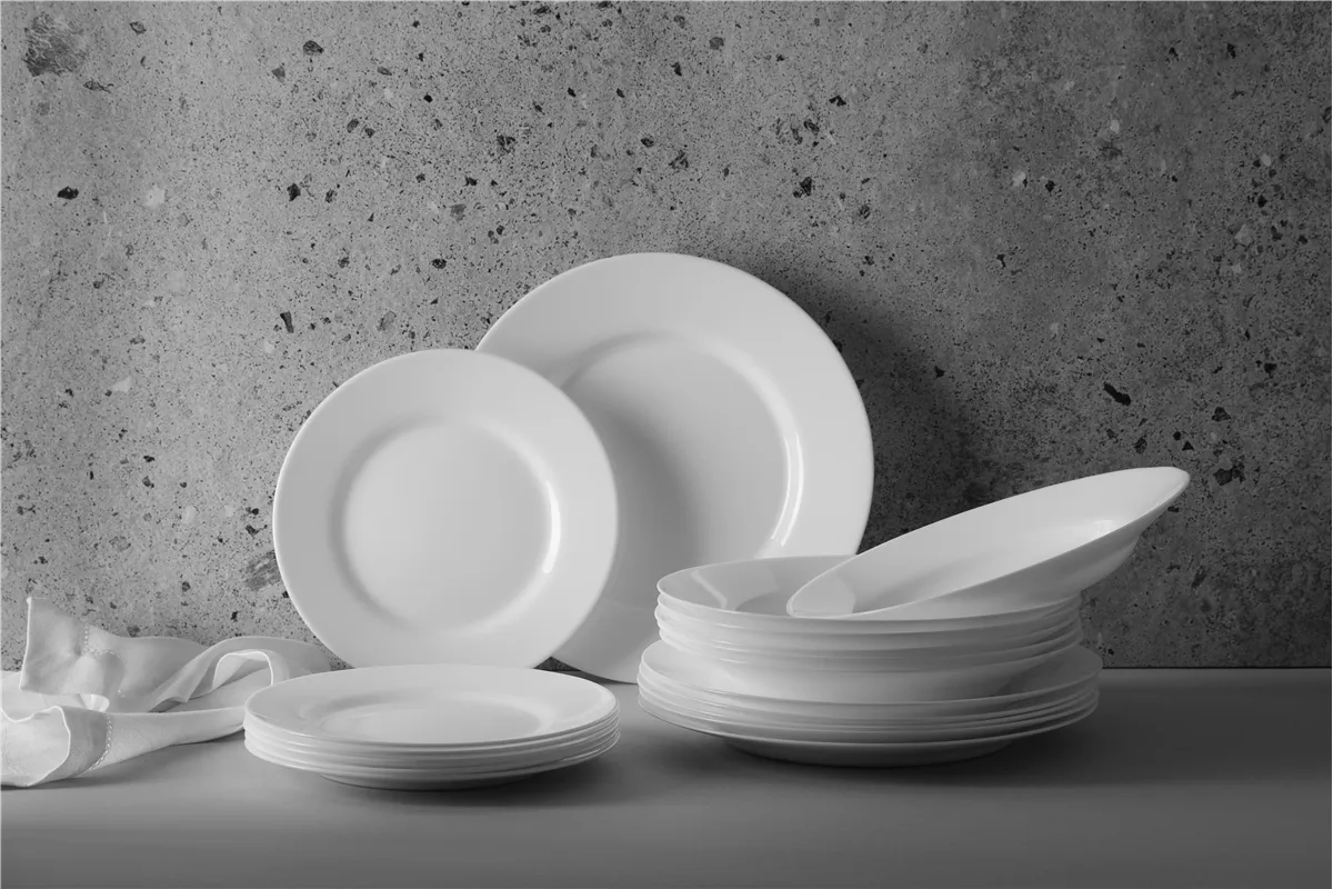 Zestaw talerzy Opal - 18 elementów, 18 szt., ⌀mm Hendi 795224