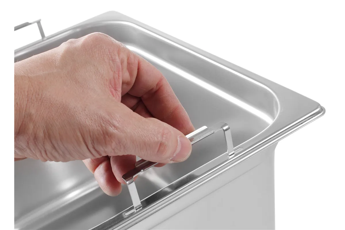 Pojemnik z chowanymi uchwytami, Profi Line, GN 1/1, 28L, (H)200mm Hendi 803202