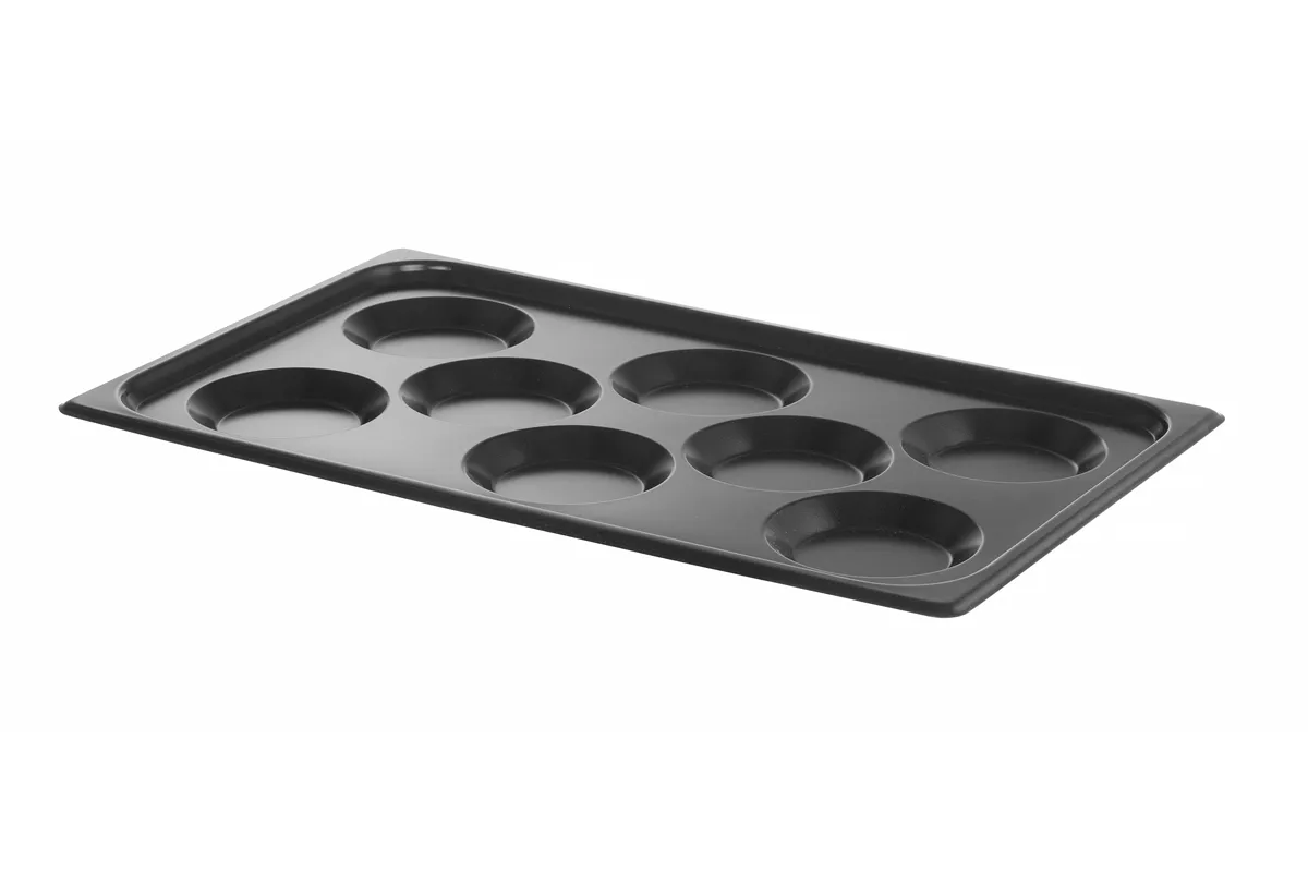 Blacha do jajek sadzonych, z powłoką nieprzywierającą CONVECTOMAT EGGPLATE, GN 1/1, czarny, 530x325x26mm Hendi 808856