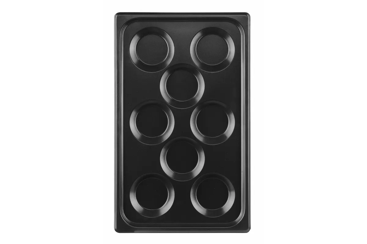 Blacha do jajek sadzonych, z powłoką nieprzywierającą CONVECTOMAT EGGPLATE, GN 1/1, czarny, 530x325x26mm Hendi 808856