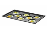 Blacha do jajek sadzonych, z powłoką nieprzywierającą CONVECTOMAT EGGPLATE, GN 1/1, czarny, 530x325x26mm Hendi 808856