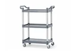 Wózek kelnerski 3-półkowy z polipropylenu, mały, 800x420x945mm AmerBox 810200