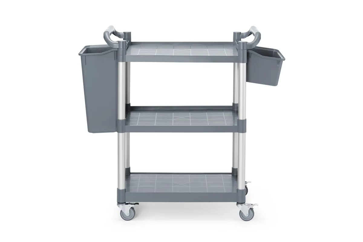 Wózek kelnerski 3-półkowy z polipropylenu, mały, 800x420x945mm AmerBox 810200