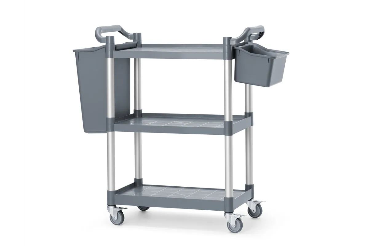 Wózek kelnerski 3-półkowy z polipropylenu, mały, 800x420x945mm AmerBox 810200