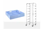Wózek do transportu koszy do zmywarek, 7x500×500 mm, 615x560x1710mm Hendi 810583