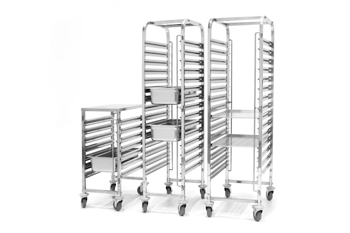 Wózek do transportu pojemników 7xGN 1/1, 445x615x945mm Hendi 810668