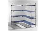 Regał magazynowy aluminiowy na pojemniki GN, 1120x355x1685mm Hendi 812266