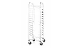 Wózek do transportu blach 15x 600x400, Kitchen Line, 15 prowadnic na tace 600x400, srebrny, 470x620x1735mm Hendi 813287