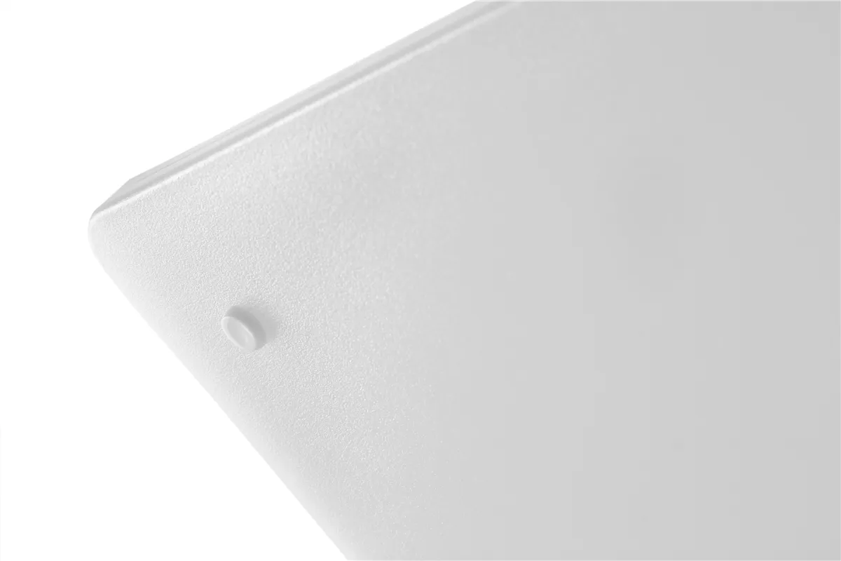 Deska do krojenia uniwersalna z wycięciem, biały, 355x250x15mm, Prostokątny Hendi 826362