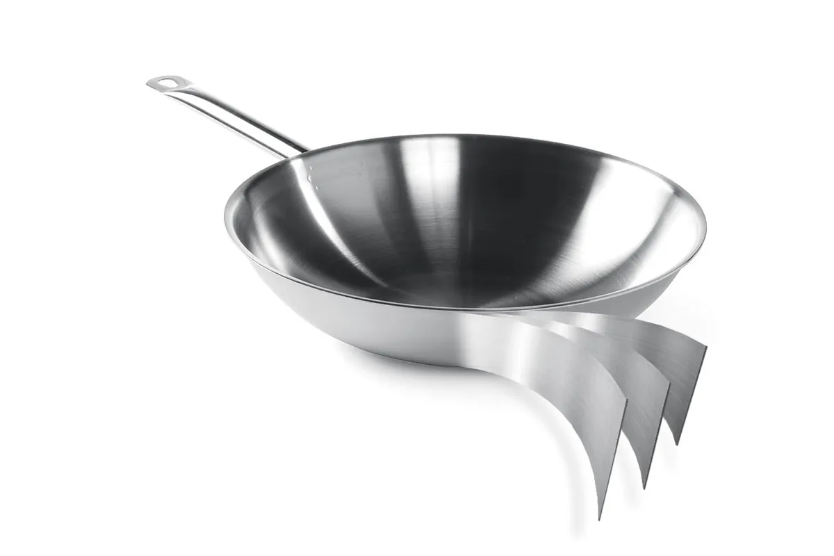 Wok 3-ply bez pokrywki, ⌀360x100mm Hendi 839003
