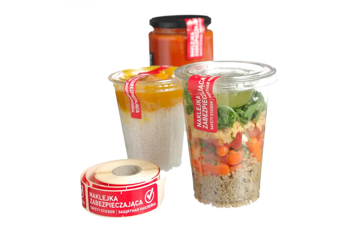 Plomba samoprzylepna zabezpieczająca otwór na słomkę – zestaw 2 rolek, 250 szt., 25x175mm Hendi 850220