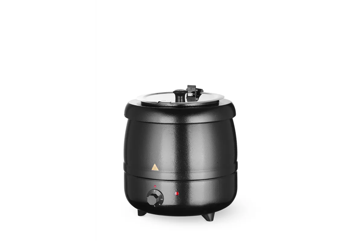 Kociołek do zupy, Kitchen Line, 8L, czarny, 230V/400W, ⌀330x363mm Hendi 860083